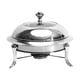 thumbnail image 1 of Plato De Frotamiento De Acero Inoxidable Bandeja Para Calentar Alimentos Para Barbacoa, Camping, Viajes Plata 26cm, 1 of 3