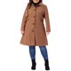 thumbnail image 3 of GRACE & GRANDEUR Abrigos de Invierno para Mujer Tallas Grandes Chaquetas de Un Solo Pecho Abrigos Largos 2X Café Claro, 3 of 5