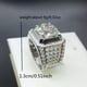thumbnail image 5 of Stylish and Elegant Men's Zircon Ring with Full Rhinestone Accents - Perfect for Fashionable Accessories and Jewelry, 5 of 5