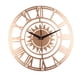 thumbnail image 5 of Reloj de pared de 12 pulgadas, reloj de pared de cuarzo , sin tictac, funciona con pilas, decoración del hogar para sala de estar, dormitorio, Dorado, 5 of 5