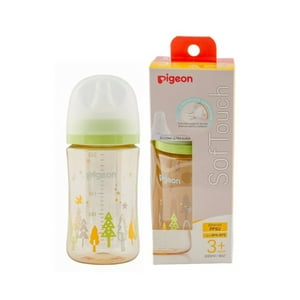 Pigeon - Mamadera De Plastico Softouch Diseño Forest, 240 Ml