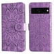 thumbnail image 1 of Funda tipo cartera FOXDOCK para Google Pixel 7 Pro , diseño girasol en relieve, cuero PU, cierre magnético, soporte y tarjetero, 1 of 5