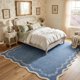 thumbnail image 2 of Alfombra GarveeHome 147 × 178 cm Azul Lavable para Dormitorio, 2 of 5