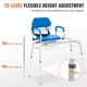 thumbnail image 5 of Banco corredizo de transferencia VEVOR, asiento giratorio 360°, 150 kg, 5 of 9