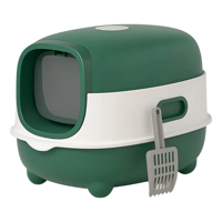 Genérico - Arenero Gato Roro Caja De Arena Cerrada Baño Sanitario Gatos Roro Color Verde - 1000246
