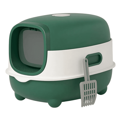 Genérico - Arenero Gato Roro Caja De Arena Cerrada Baño Sanitario Gatos Roro Color Verde - 1000246