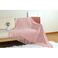 Angeles Del Hogar - Manta Decorativa Para Sofa Con Flecos