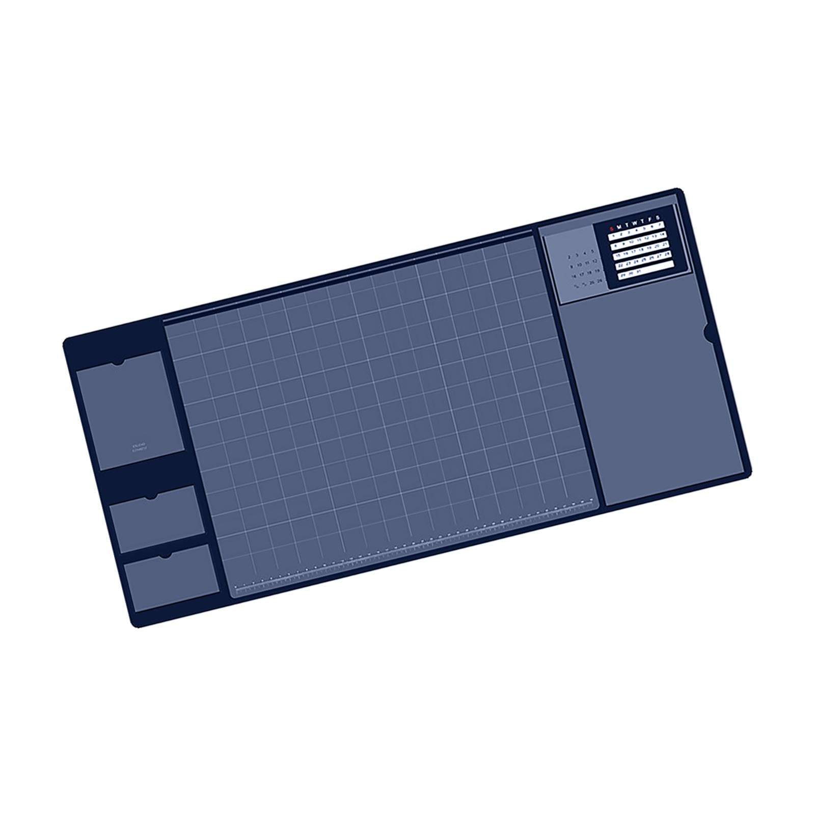 Magideal - Alfombrilla De Ratón Impermeable, Alfombrilla De Escritorio Para Alfombrilla De Ratón, Protector De Almohadilla De Escritorio De Cuero Pu Para , Azul