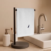 Toalla De Cara Vis Nautica 100% Algodón 30X50Cm Pieles Sensibles Blanco