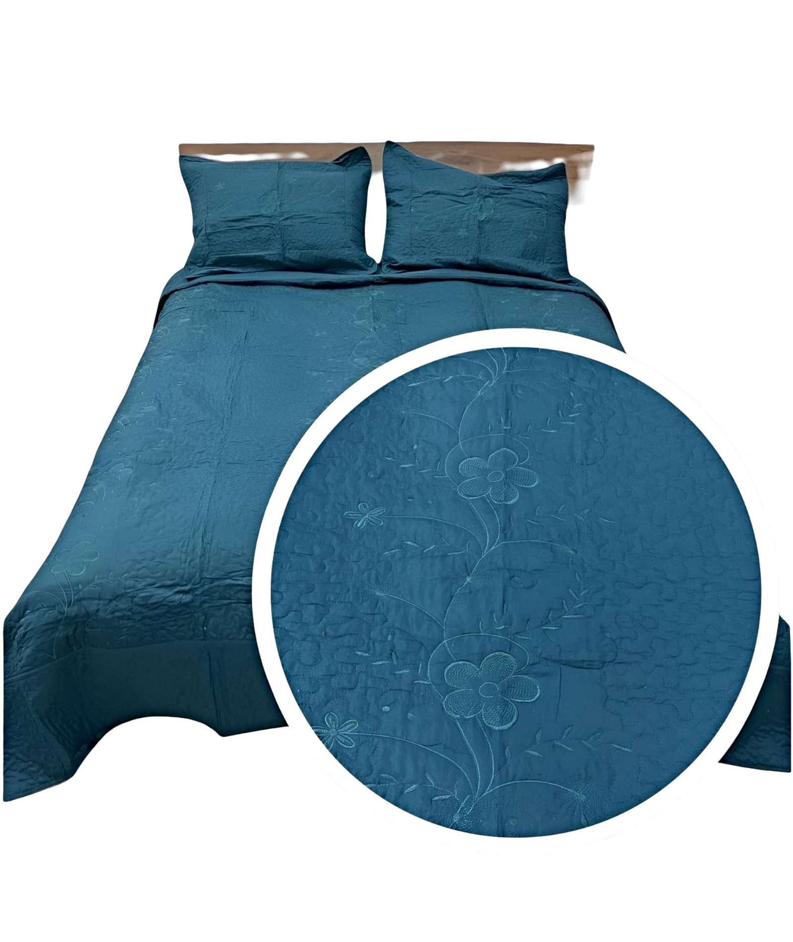 Fei Ya - Cubrecama Quilt Verano King-Super King Bordado A6