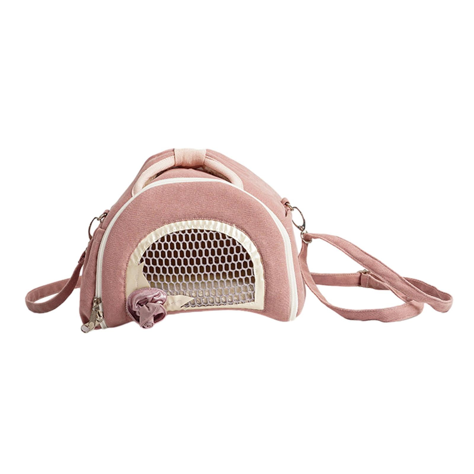 Bolsa De Viaje Para Hámster, Bolsa De Transporte Para Conejillo De Indias, Para Ardilla, Mascota Pequeña, Rata, Color Rosa