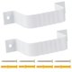 thumbnail image 1 of Correas para bajante de canalón Mzcvriru 2x3 blancas, paquete de 2, 1 of 7