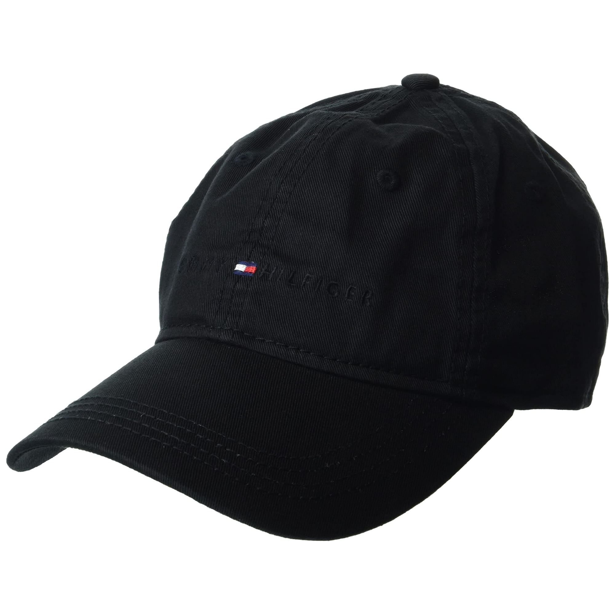 Gorra De Béisbol Con El Logotipo De Tommy Hilfiger Para Hombre, Color Negro Oscuro