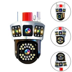 Genérico - Cámara De Seguridad Ip Inalámbrica 4K Ultra Hd – Visión Nocturna Ir + Led, Detección Inteligente De Movimiento, Audio Bidireccional Y Resistencia Ip66 Para Interior/Exterior