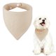 thumbnail image 1 of Uxcell Bandanas Triangulares para Perros con Botón, Suave Bufanda para Mascotas Cómoda Babero Triangular Lavable Ajustable (Tela, Marrón Claro) para Cachorros Pequeños y Medianos, 1 of 7