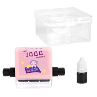 Magideal - Número De Sello De Rodillo De Matemáticas Práctica De Enseñanza Juguete De Aprendizaje Juguete Educativo Con Tinta Rodillo Portátil Sello De Enseñanza Rojo