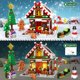 thumbnail image 2 of Juego de bloques de construcción GIVFOZAY Christmas Gingerbread House, 128 piezas, 2 of 7
