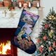 thumbnail image 1 of Scooby-Doo Tema: Calcetines de Navidad, fino lino blanco para colgar en escaleras y chimenea, decoración navideña para el hogar, regalo de Navidad. 45cm × 32cm, 1 of 5