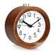 thumbnail image 1 of Reloj despertador analógico de madera con función de repetición - Reloj retro con luz de alarma en el dial - Reloj de mesa de madera vintage silencioso sin, 1 of 8