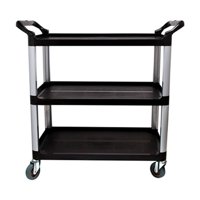 Imahe - Carro De Servicio Negro 102X50X96 Cm