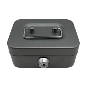 Genérico - Caja De Efectivo Con Cerradura, Manija De Metal, Caja De Almacenamiento Con Cerradura De Metal, Caja De Seguridad Con Llave