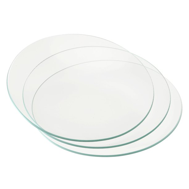 Uxcell Cubierta de Vaso de Precipitados de Vidrio de Reloj de 150mm de Diámetro Bordes Suaves Arco Biselado Transparente Paquete de 3