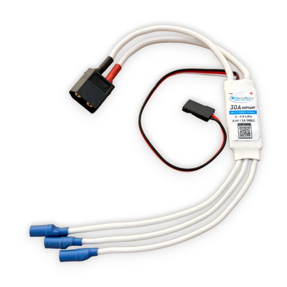 Controlador de velocidad eléctrico ESC 30A Defiant para motor RC sin escobillas