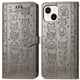 thumbnail image 1 of Funda Cartera FOXDOCK para iPhone 14 Plus , Flip PU con Relieve de Gatos y Perros, Tarjetero y Soporte, 1 of 6