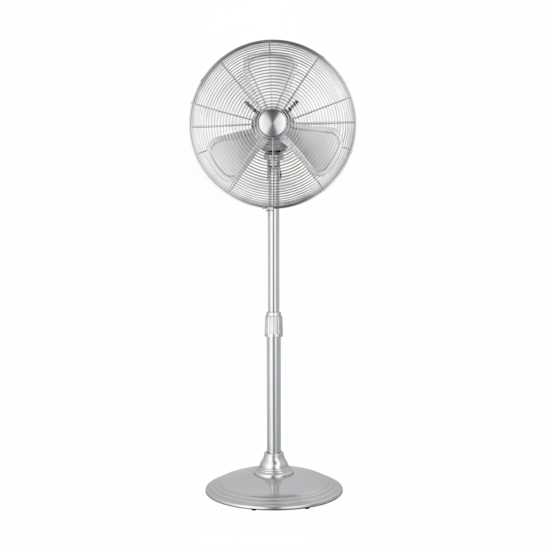Ventilador De Pie Retro Sumo Vp40 16" Plata