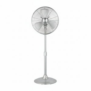 Ventilador De Pie Retro Sumo Vp40 16"" Plata
