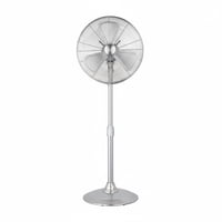 Ventilador De Pie Retro Sumo Vp40 16"" Plata