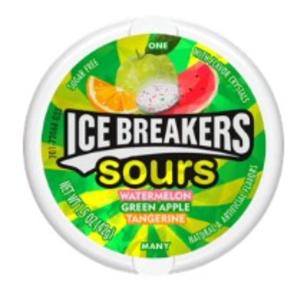Ice breaker fruta ácida sin azúcar 42G, 42 g