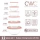 thumbnail image 2 of Juego de 12 piezas de tazones de vidrio rosa COOK WITH COLOR con tapas, 2 of 7