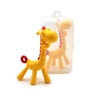 Genérico - Set 3 Mordedor Silicona Forma Jirafa Rasca Encias Bebes Lau