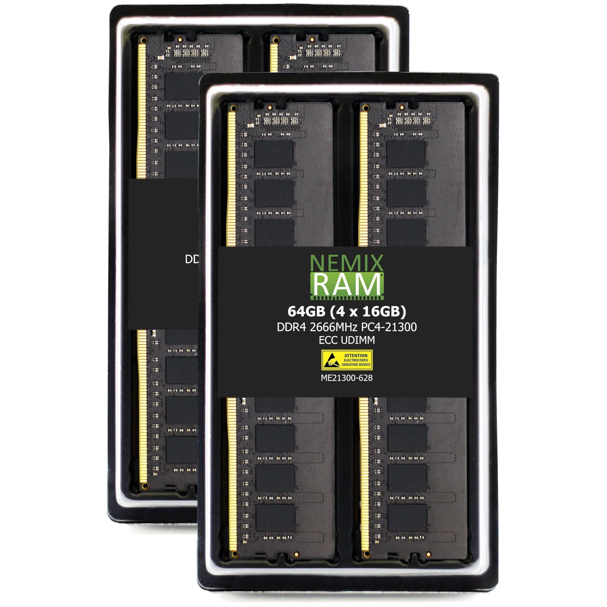 Nemix Ram - Kit De Memoria Ram Nemix 64 Gb Ddr4 2666 Mhz Pc4-21300 Ecc Udimm