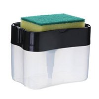 Bothyi - Dispensador De Jabón Para Platos Con Soporte De Esponja Dispensador De Bomba De Jabón Para Mostrador 2 En 1