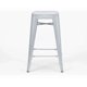thumbnail image 1 of Taburete Piso Medio 67 cm Metal Plateado Estilo Industrial Apilable, 1 of 5