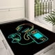 thumbnail image 1 of 1pc Area Rug, Game Set Pattern, Living Room Bedroom Game Console Anti Slip Floor Mat, Game Console Print Pattern Floor Mat, 1 of 5