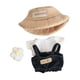 thumbnail image 2 of Ropa Para Muñecas De Peluche, Camiseta Para Vestir Muñecas, Pantalones Con Sombrero Y Flores, Traje Para Muñecas, Camiseta Blanca, 2 of 3