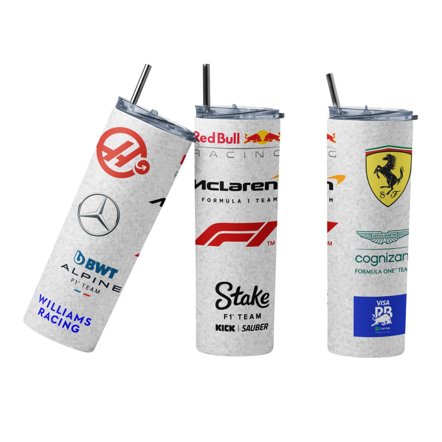 Sm - Termo Botella Termica F1 Escuderias F1 Acero Inoxidable Blanco 10