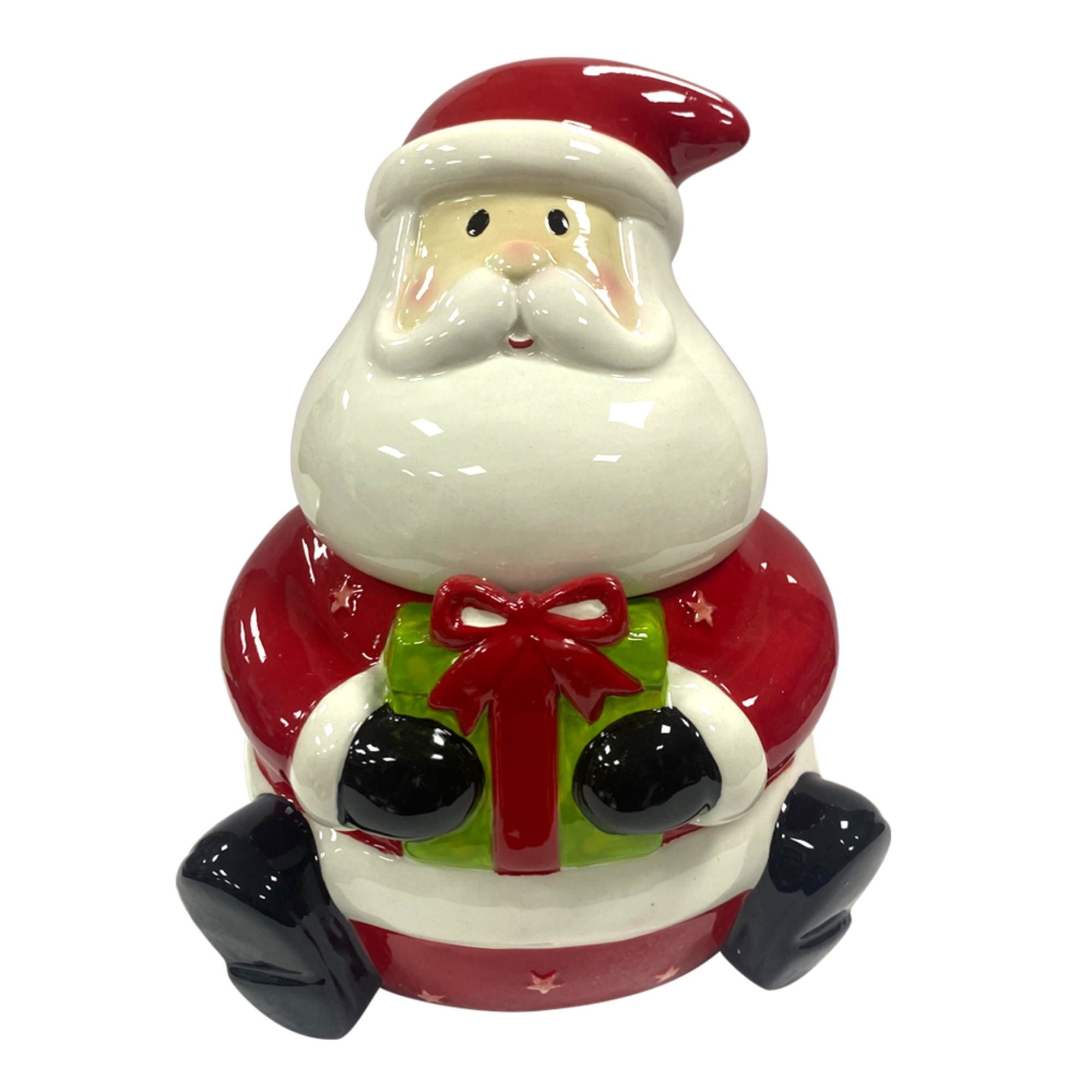 Canister Santa Holiday Time