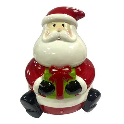 Canister Santa Holiday Time