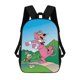 thumbnail image 1 of Snagglepuss-theme Backpack, Campus style schoolbag Bookbag with Adjustable Shoulder Straps And Large Zip Compartment, Unisex Travel Bags., 1 of 6
