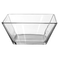 Tempo - Ensaladera Cuadrada 22 Cm 1 Pieza Transparente Vidrio