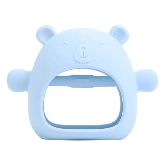 Manopla Anticaída De Oso Mulebarn Para Bebés, Con Forma De Mordedura, Azul