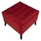 thumbnail image 3 of Pouf Alejandro Diseño Rojo Felpa 54x54x44 cm, 3 of 3