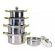 thumbnail image 3 of Juego Set De 5 Ollas Cacerolas Con Tapa Acero Inoxidable, 3 of 3