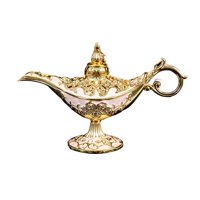 Ioensy - Olla De Lámpara De Aceite De Estilo Retro, Manualidades Para Decoración De Bodas Y Fiestas, Color Blanco