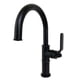 thumbnail image 1 of Grifo para baño Kingston Brass Whitaker monomando negro mate, 1 of 2