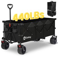 Wagon Sekey Plegable Y Plegable, 48 Pulgadas De Largo, 200 Kg, Negro